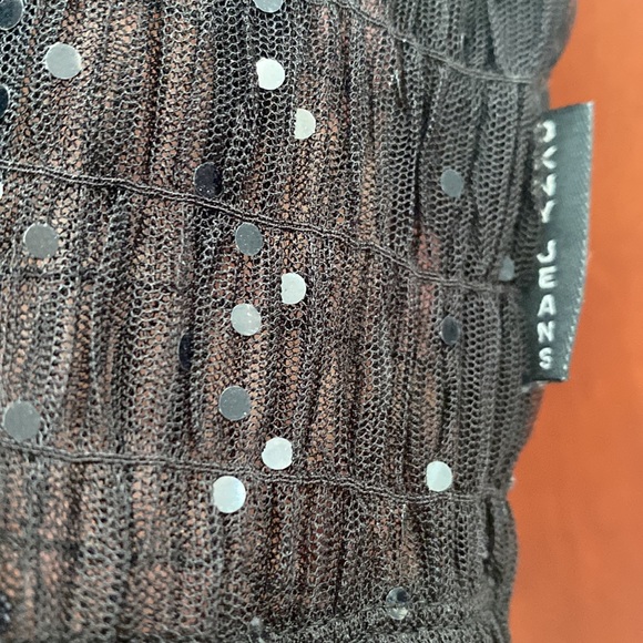 DKNY Jeans Sequin Top- L- Vintage - Picture 4 of 4